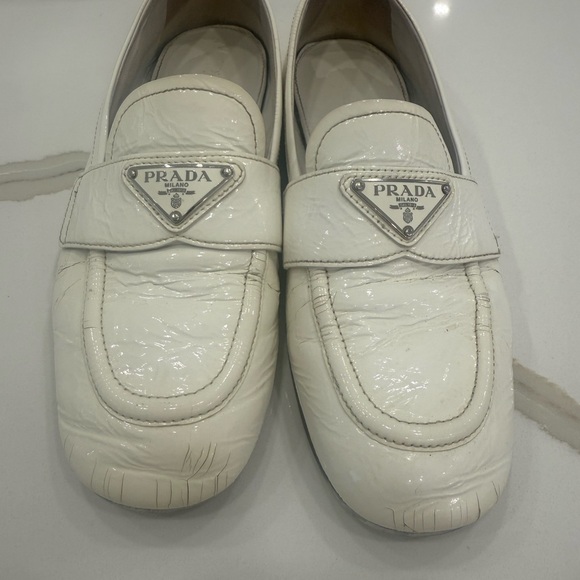 Prada Women’s White Loafers - Picture 2 of 4